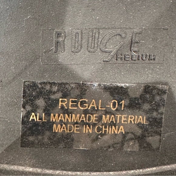 Rouge Helium Womens Regal Platform Lace Up Combat Boots Size 8 Black Side Zip - Picture 10 of 16